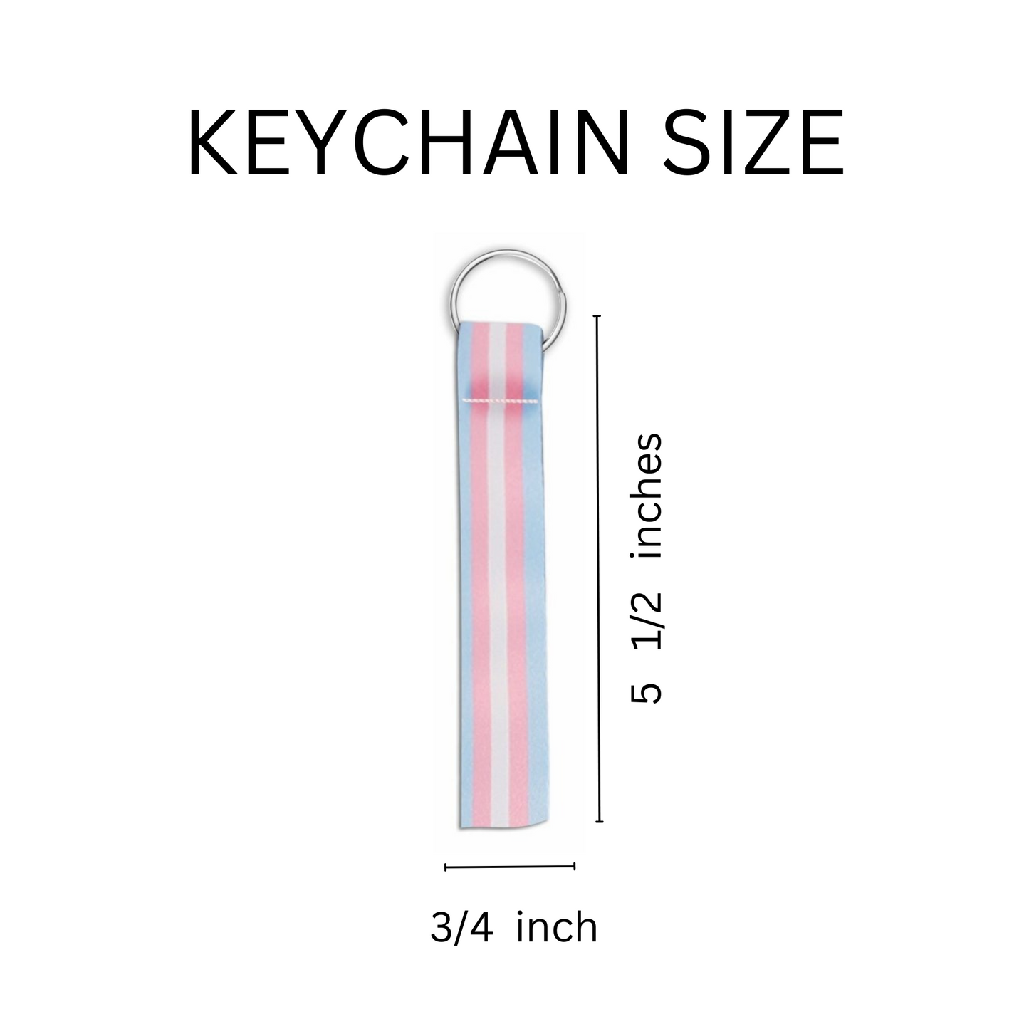 Bulk Transgender Flag Lanyard Style Keychains for Pride Parades