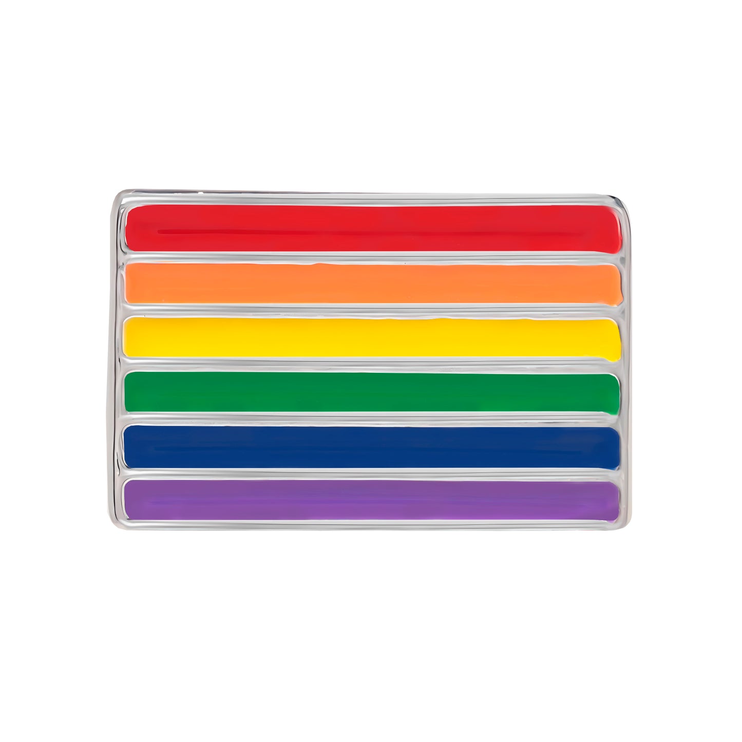 Rectangle Gay Pride Rainbow Flag Pins, LGBTQ Gay Pride Awareness Pins