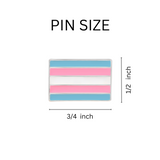 Rectangle Transgender Striped Pins, LGBTQ Gay Pride Awareness