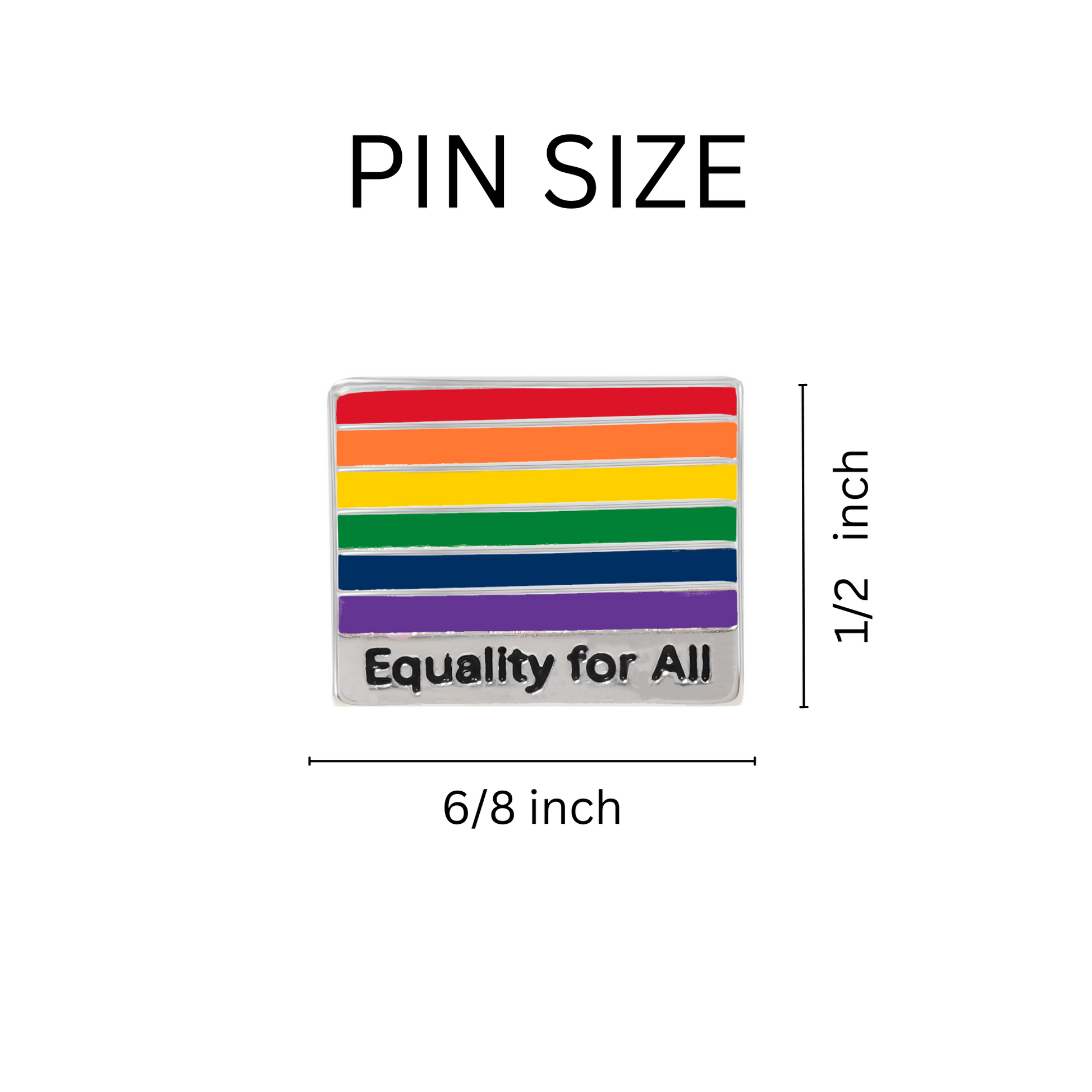 Equality For All Pins, LGBTQ Gay Pride Awareness Equality Pins in Bulk