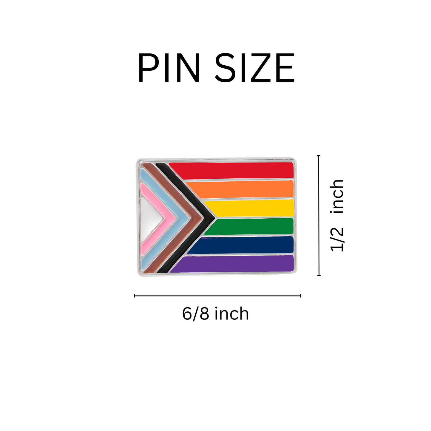 Daniel Quasar Rectangle Flag Pins, Front