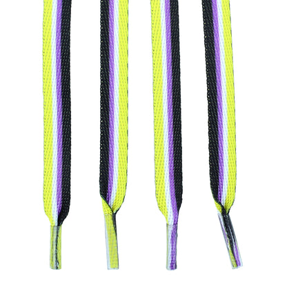 Nonbinary Pride Shoelaces Wholesale, Gay Pride Nonbinary Flag Laces