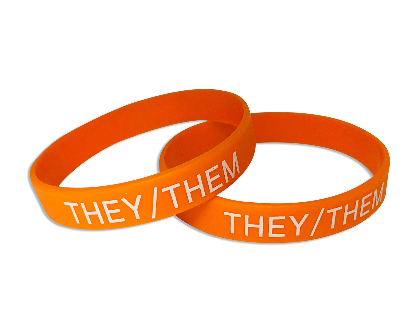 Bulk They Them Silicone Bracelets Wristbands - We Are Pride Wholesale