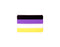 Bulk Non-Binary Striped Rectangle Flag Silicone Pins, LGBTQ Gay Pride Awareness