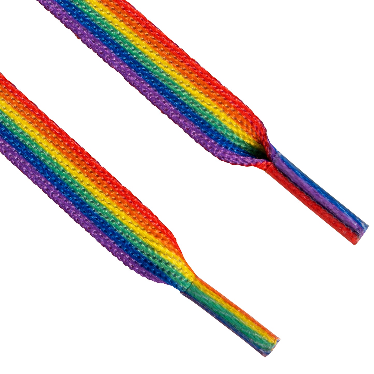 Rainbow Striped Shoelaces, LGBTQ Gay Pride