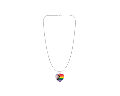 Daniel Quasar "Progress Pride" Flag Charm Necklaces