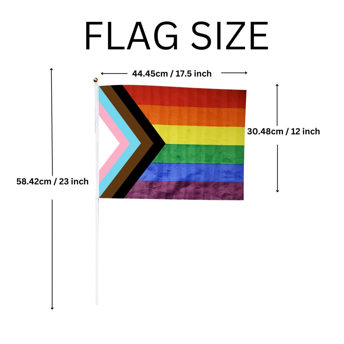 Bulk Daniel Quasar Large Parade Flags on a Stick - Celebrate Diversity & Unleash Your Pride