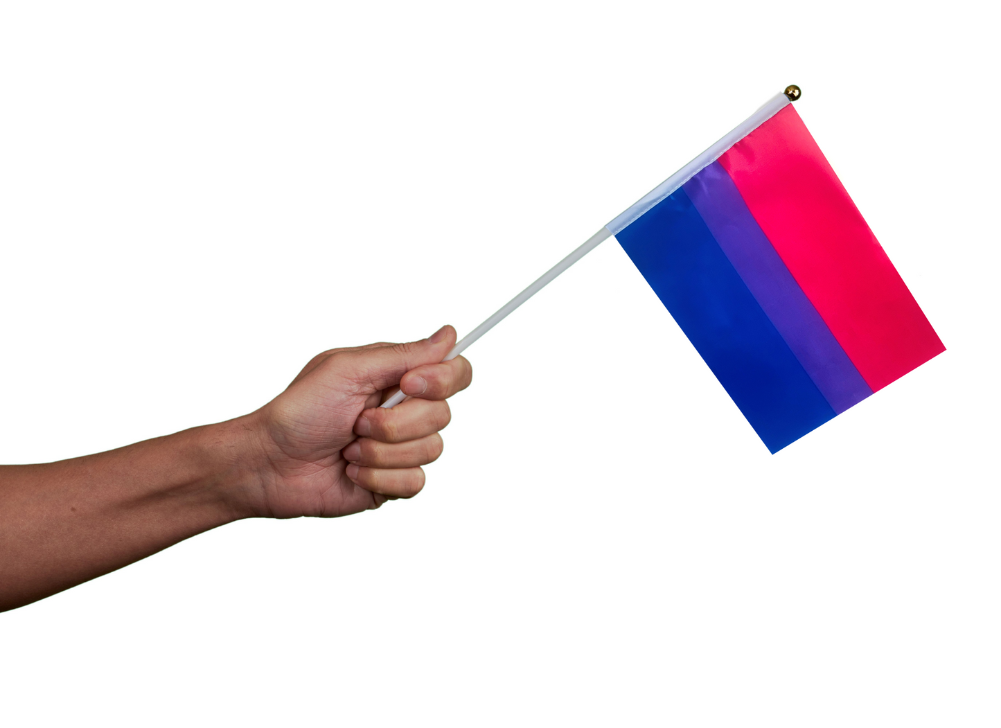 Small Bisexual Flags on a Stick - We Are Pride Wholesale