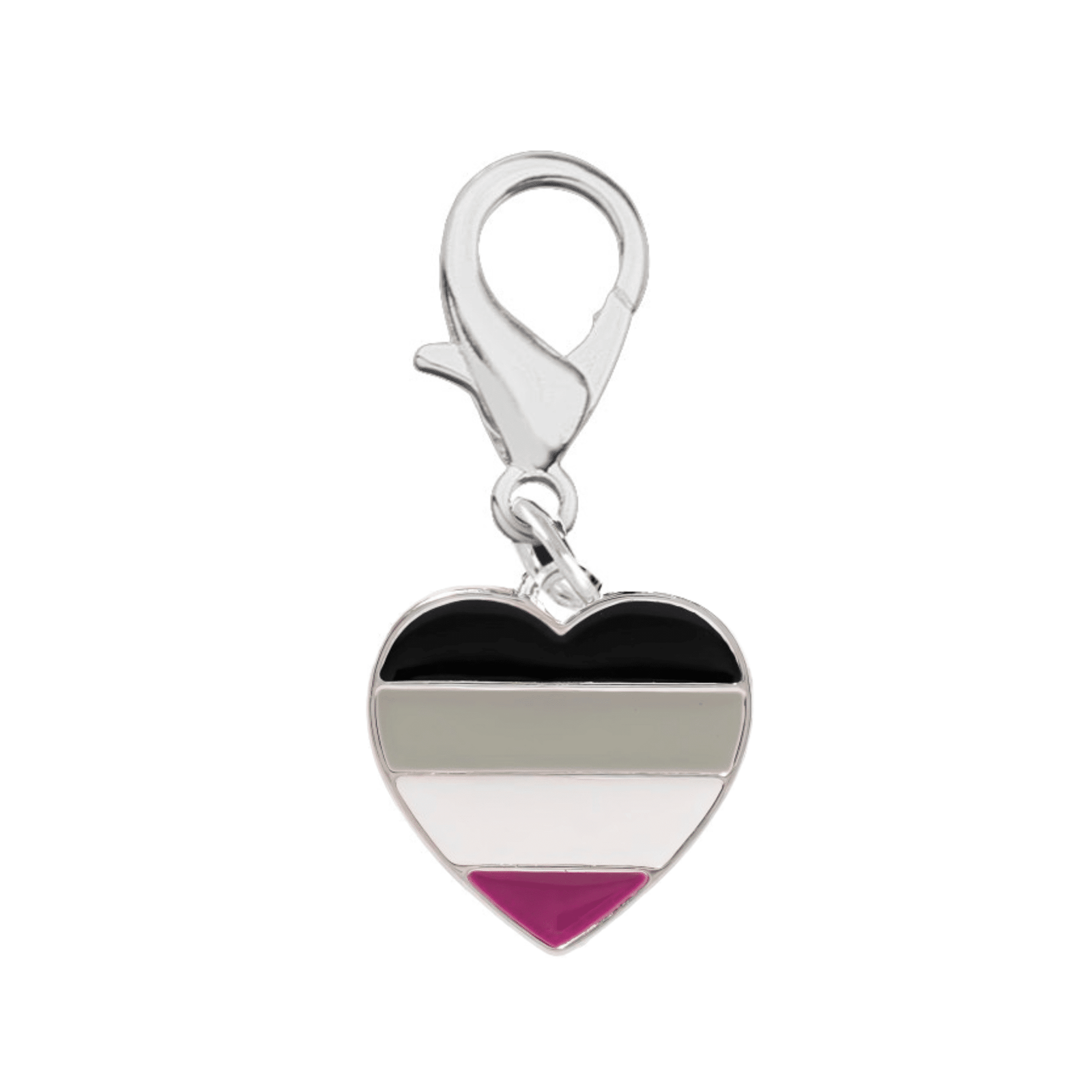 Asexual LGBTQ Pride Heart Hanging Charms,  Pet Apparel Accessories