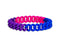 Bisexual Flag Colored Chain Silicone Bracelet Wristbands - Fundraising For A Cause