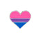 Wholesale Bisexual Heart Shaped Pins, LGBTQ Gay Pride Bulk Pins