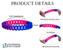 Bulk Bisexual Chain Link Silicone Bracelets - Durable, Vibrant, and Value-for-Money Pride Bracelets