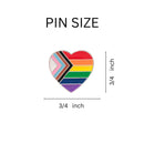 Bulk Daniel Quasar Flag Heart Lapel Pins - Affordable Wholesale Rainbow Pride Accessory