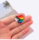 Bulk Daniel Quasar Heart-Shaped Silicone Pins - Economic Bulk Packs for Expression of Unity and Love