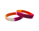 Bulk Sunset Silicone Bracelets - Vibrant & Unisex Pride Accessories