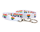 Bulk Love is Love Rainbow Lanyards - High-Quality Badge Holders - Wholesale Packs at Low Prices