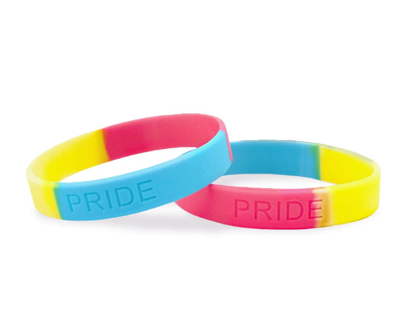 Bulk Pansexual Silicone Bracelets - Perfect for Pride Events!