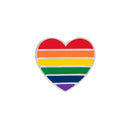 Bulk Pack of Vibrant Rainbow Heart Pins - Ideal for LGBTQ Support and Pride Celebrations