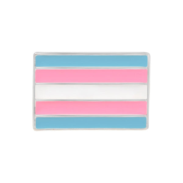Bulk Pack Transgender Flag Pins - Affordable LGBTQ Pride Accessories