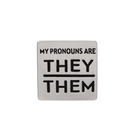 Bulk They Them Pronoun Pins - Economical LGBTQ Pride Accessory