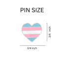 Bulk Transgender Heart Shaped Pins - Budget-Friendly LGBTQ Tribute Pins