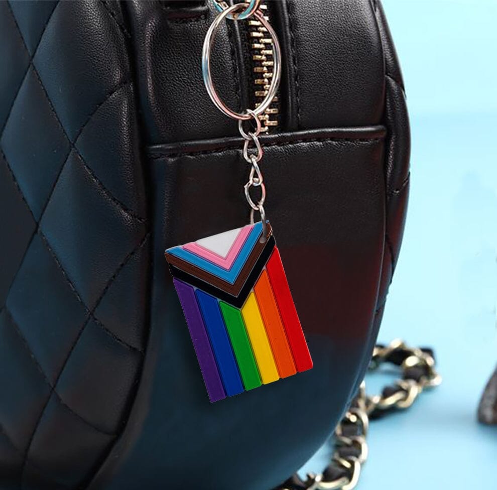 Daniel Quasar Flag Key Chains, Inexpensive Gay Pride Quasar Items