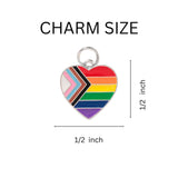 Daniel Quasar Heart Flag Hanging Charms - We are Pride