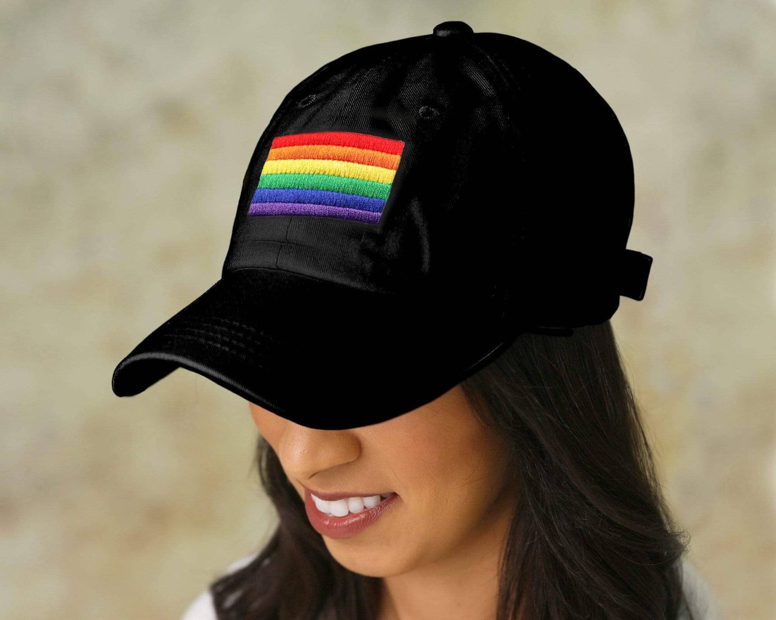 Embroidered Rainbow Flag Baseball Hats, Gay Pride Flag Hats