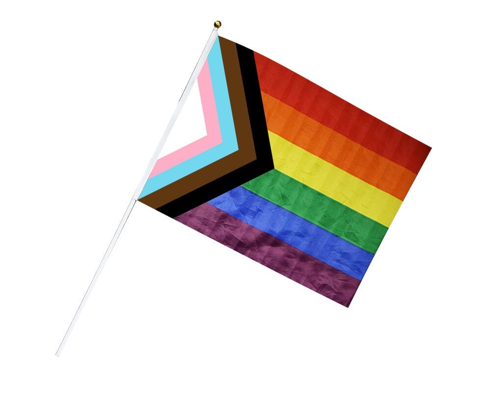 Gay Pride Flags on a Stick (Large Size)