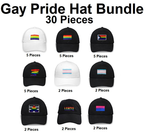 Gay Pride Baseball Hat Bundle