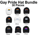 Gay Pride Baseball Hat Bundle (30 Pieces)