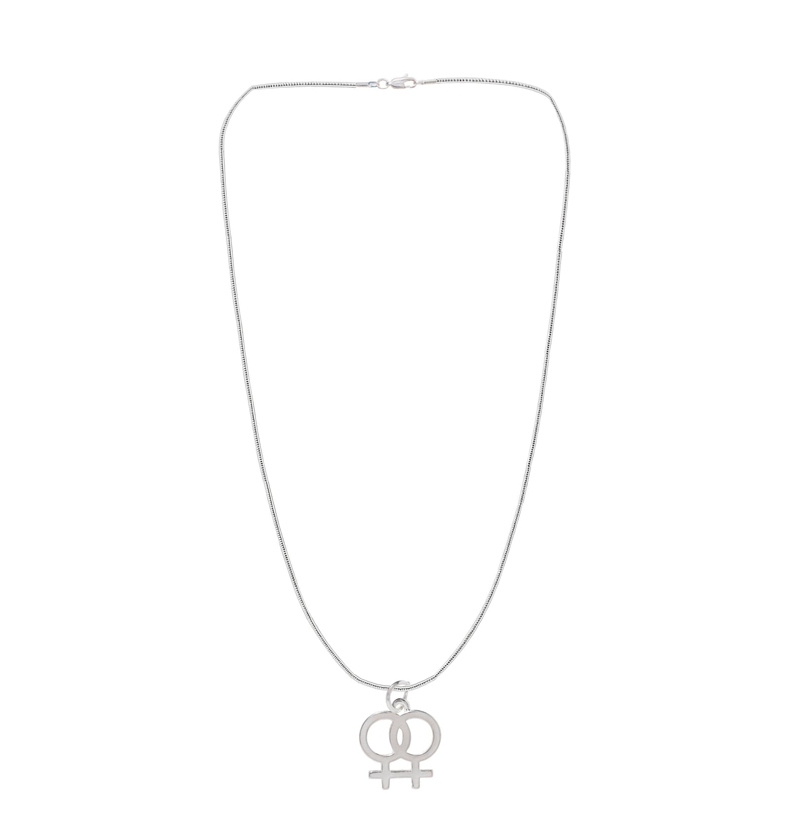 Lesbian Same Sex Female Symbol Charm Necklaces, LGBTQ Gay Pride Awareness