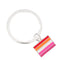 Bulk Lesbian Sunset Flag Key Chains, Wholesale Lesbian Gay Pride Jewelry - We Are Pride