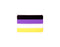 Bulk Nonbinary Striped Rectangle Flag Silicone Pins, LGBTQ Gay Pride Awareness