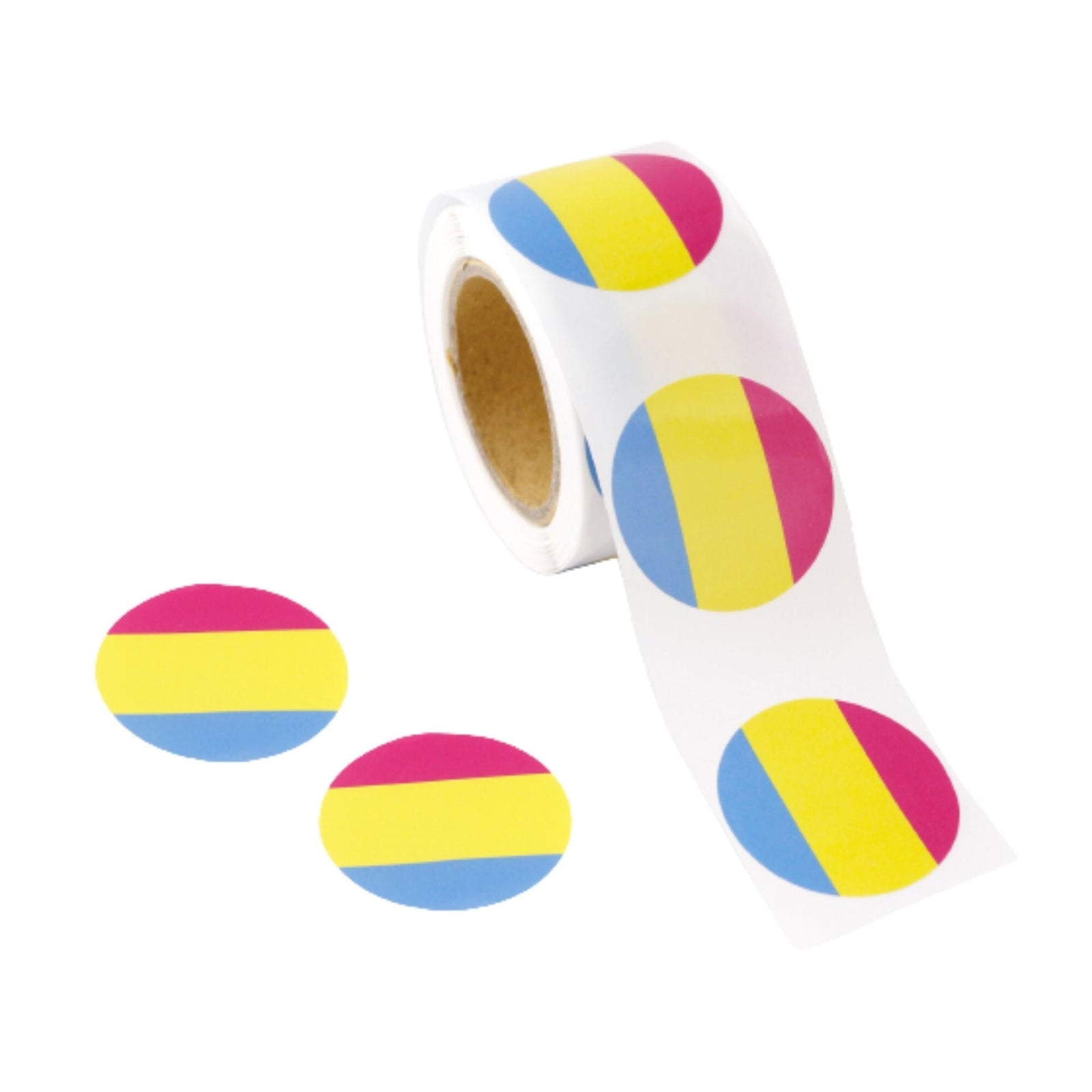 Pansexual Circle Stickers, LGBTQ Gay Pride Awareness - We Are Pride Wholesale