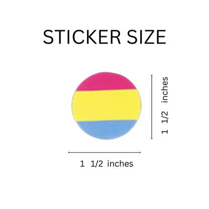 Pansexual Circle Stickers, LGBTQ Gay Pride Awareness - We Are Pride Wholesale