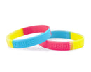 Bulk Pansexual PRIDE Silicone Bracelets - We Are Pride Wholesale