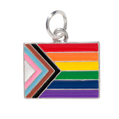 Quasar's Progress Pride Rectangle Flag Charms