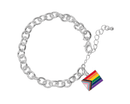 "Progress Pride" Flag by Daniel Quasar Chunky Charm Bracelets in Bulk for Pride