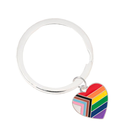 Quasar Progress Pride Flag Key Chains, LGBT, Gay Pride Awareness