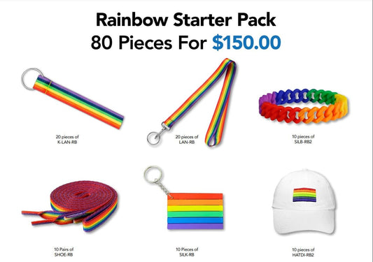 Rainbow Products Variety Pack Kits for PRIDE Parades, Events