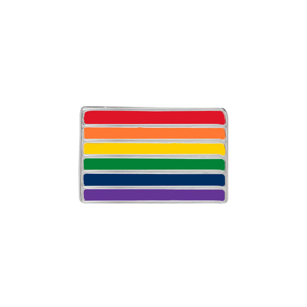 Rectangle Gay Pride Rainbow Flag Pins, LGBTQ Gay Pride Awareness Pins