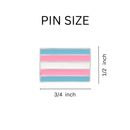 Rectangle Transgender Striped Pins