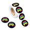 Republican Elephant Rainbow Striped Stickers (250 per Roll)