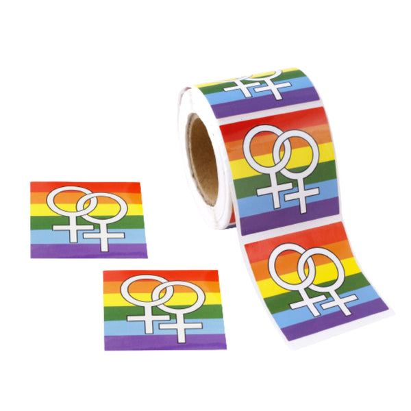 Same Sex Female Symbol Stickers, LGBTQ Gay Pride Awareness