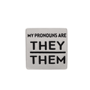 Wholesale They/Them Square Pronoun Pins for Gay Pride, PRIDE Pins