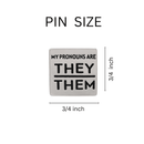 Wholesale They/Them Square Pronoun Pins for Gay Pride, PRIDE Pins