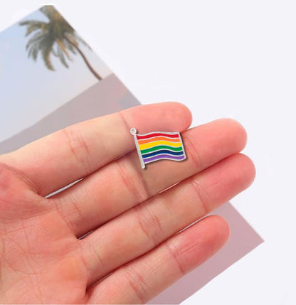 Small Rainbow Flag Lapel Pins in Bulk, LGBTQ Gay Pride Awareness