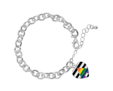 Straight Ally Chunky Link Style Charm Bracelet