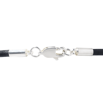 Straight Ally Gay Pride Black Leather Cord Bracelet